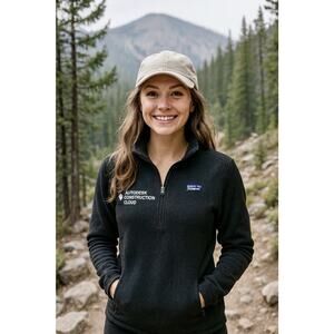 Patagonia Better Sweater Jacket Womens L Black 1/4 Zip Pullover NWT Gorpcore